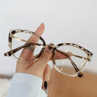 Nouvelles montures de lunettes œil-de-chat solides et tendance pour femmes, verres photochromiques uniques anti-lumière bleue