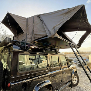 Tente de toit imperméable pour 4 personnes, double couche, avec sac à chaussures, coque rigide ABS, échelle incluse, pour camping 4x4 - Product Image 2