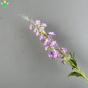 Fleurs artificielles de <span class=keywords><strong>delphinium</strong></span>, roses colorées, plantes artificielles en plastique à longue tige pour jardin, véranda, jardinière, décoration intérieure - Product Image 5