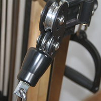 Máquina de Poleas Doble de Metal para Gimnasio Comercial, Montada en Pared, para Lat Pulldown y Remo Bajo, Estación Multifunción Ajustable para Pecho y Brazos Liva