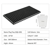 Plateaux de semis en PS/PET à 200 cellules, plateaux de germination de graines, plateaux de pépinière pour l'agriculture, la serre, la ferme, le jardin