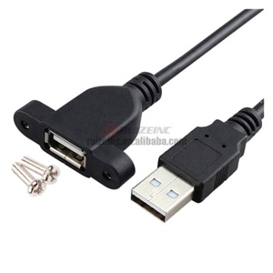 Usb2.0 esteso con fori anello foro vite fissato in basso a sinistra e gomito destro cavo dati maschio a femmina - Product Image 3