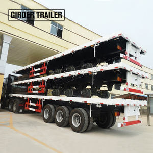 Vente chaude Châssis de conteneur de qualité Cimc Industriel 12,5m <span class=keywords><strong>Quest</strong></span> 40 pieds 3 essieux 60t Semi-remorque à plateau plat en acier Large verrouillage - Product Image 6