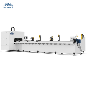 เครื่องตัดไฟเบอร์เลเซอร์ CNC รุ่น FINCM กึ่งอัตโนมัติ 2 หัวจับ 6 เมตร 6012 1500 วัตต์ สำหรับตัดโลหะขนาดเส้นผ่านศูนย์กลางเล็ก 8 มม. ถึง 120 มม. - Product Image 3