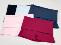 Ensemble de sport deux pièces GH pour femme : Crop top à manches courtes Impact et short cycliste taille haute à revers