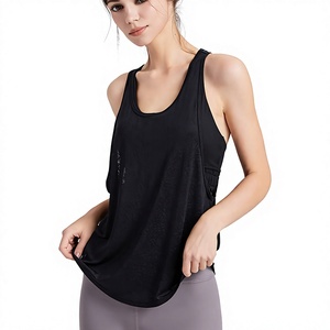 Débardeur de yoga pour femme, dos ouvert, coupe ample, sans manches, pour l'entraînement sportif et la gym, vente en gros - Product Image 1