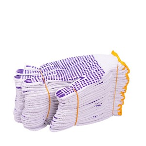 Durable Anti-Slip Work Gloves Full Texture Cotton Yarn Breathable For Construction Safety Use - Product Image 3