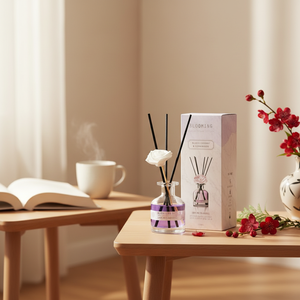 [BLOOMING] Diffuseur de Parfum d'Intérieur en Verre Premium, Bas Prix, Longue Durée, Cerise Noire Fraîche & Bois de Cèdre 150ml 130ml - Product Image 3