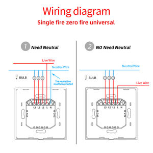 LangYeao nuovo telaio in alluminio vetro spazzolato UK EU 1/<span class=keywords><strong>2</strong></span>/<span class=keywords><strong>3</strong></span> banda relè di tenuta magnetica ZigBee Smart interruttore a parete non neutro senza condensatore - Product Image 6