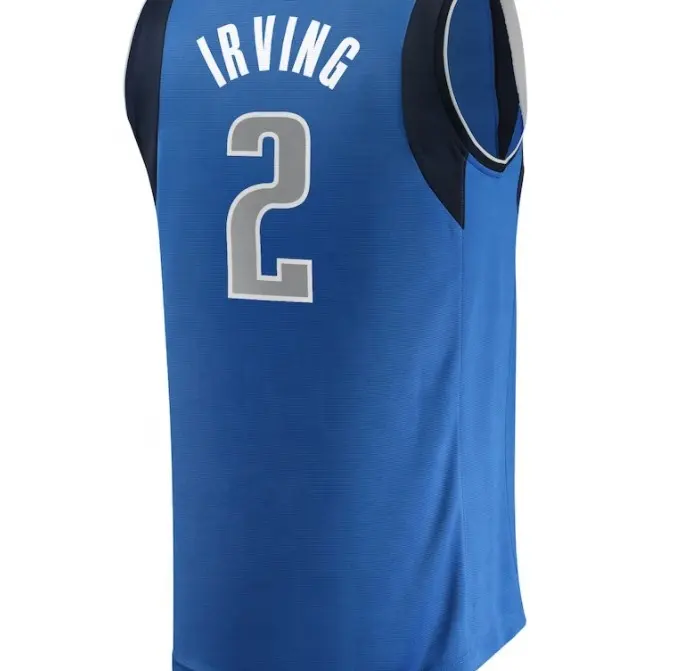 Dallas Kyrie Irving Royal Blue 2022/23 Jersey Basket Jahitan Kualitas Terbaik