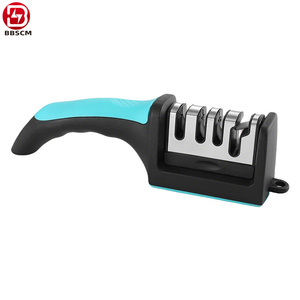 Wholesale Knife <b>Sharpener</b> Home Use Multifunctional Three-Stage Stainless Steel Sharpening Stone Quick Sharpening <b>Tool</b> Sharpening - Product Image 6