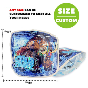 Honderden ontwerpen op maat bedrukte 1g 3,5g 7g 28g 1oz Mylar zakjes Soft Touch holografische kinderveilige ziplock Mylar zakjes - Product Image 5