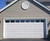 Porte de garage segmentée automatique en acier à isolation thermique de conception moderne, usage domestique, étanche, antivol, caractéristiques de la villa résidentielle