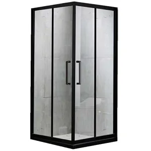 Ningjie bathroom cheaper sliding shower door 80*80 shower box