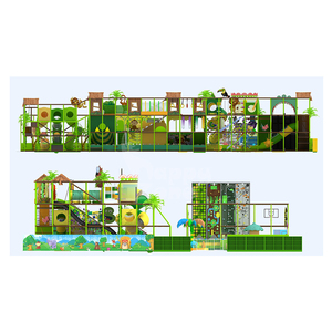 Area Giochi Interna a Tema Giungla in Plastica Morbida per Bambini, Parco Trampolini, Casetta per Giochi di Ruolo, Attrezzatura per Feste e Noleggio CE - Product Image 6