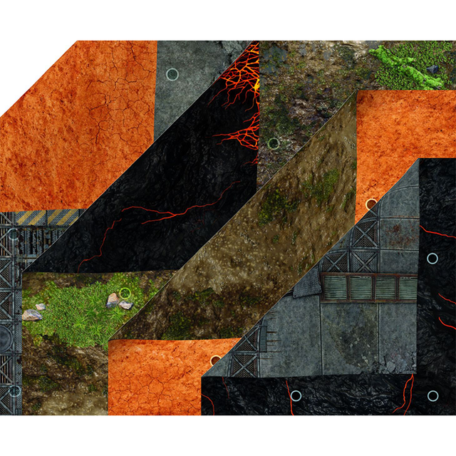 Custom Any Size Waterproof Non-Slip Rubber Base Wargames Battle Mat for Gaming Use