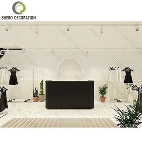 Diseño de Interiores para Tiendas de Ropa de Alta Gama, Muebles para Tiendas de Ropa, Mostrador Personalizado para Decoración de Tiendas de Ropa - Product Image 2