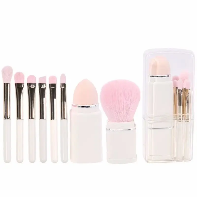 Makeup Brushes Cosmetics Wholesale Private Label Pink Cosmetic Brush custom logo Makeup Brush Set High Quality Powder Foundation