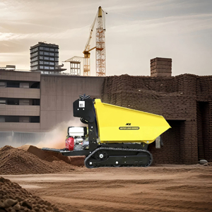 Mini-dumper-chargeur sur chenilles en caoutchouc BY600S Briggs & Stratton pour la construction - Prix usine - Product Image 4