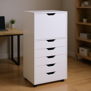 ดีบี ฮาลิแฟกซ์ตู้เก็บของสูง 5 ลิ้นชัก สีขาว แบบพกพา สำหรับโฮมออฟฟิศ ดีไซน์เรียบง่าย - Product Image 2