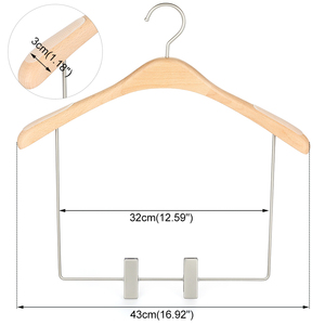 Logotipo personalizado forma de cuerpo de haya madera Natural Metal Bikini traje de baño percha para exhibición de traje de baño - Product Image 5