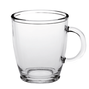 Taza de vidrio transparente con asa JULIUS LINE 38CL - Product Image 1
