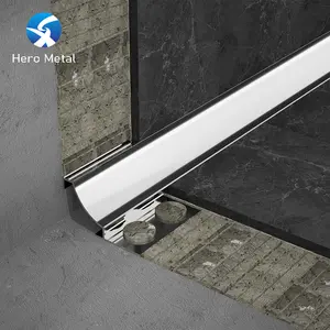 metal profile aluminium strip shower inside corner tile edging trim