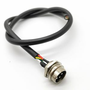 M12 2-6 Pin Cable de señal de aviación macho/hembra enchufe GX12 chaqueta de PVC para cámara de coche DVR Video electrodomésticos uso electrónico - Product Image 4