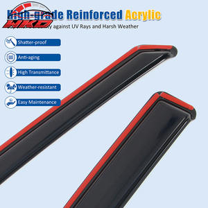 Viseras para Ventanas de Dodge Charger 11-23, Acrílicas, Integradas, Protección Contra Lluvia y Viento, 4 Piezas - Product Image 4