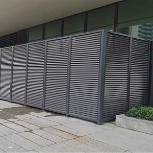 モダンなデザインのパウダーコーティングされた固定タイプの外装シャッターホテル外部商业ビルホテル用ルーヴル - Product Image 3