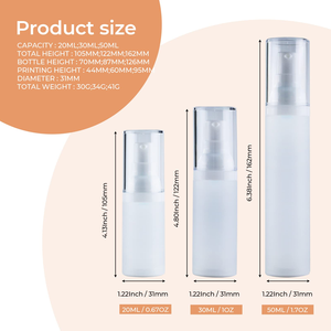 Bouteille en plastique PE avec pompe à mousse et brosse de 50 ml, 180 ml, 250 ml et bouteille à pompe à mousse de 100 ml pour nettoyant visage - Product Image 2