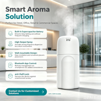 Diffuseur d'arômes électrique sans eau pour salle de bain, antivol, de table, avec contrôle par application, diffuseur d'huiles parfumées mural
