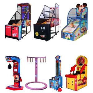 Machine de jeu d'arcade à monnayeur personnalisée en usine avec jeux de boxe et de basketball, construction métallique pour usage intérieur - Product Image 1