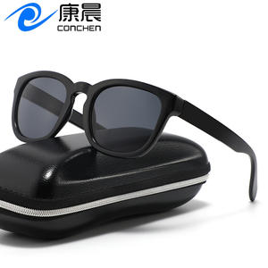 Gafas de Sol para Hombre, Montura Ovalada Negra, Lentes de PC con Protección UV400, Moda Deportiva para Exteriores, Pesca, Transmisión en Vivo, Hechas en Wenzhou - Product Image 4