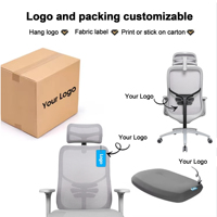Kabel Chaise de bureau de direction Design moderne Tissu en maille ergonomique avec accoudoir réglable pour la maison ou le bureau