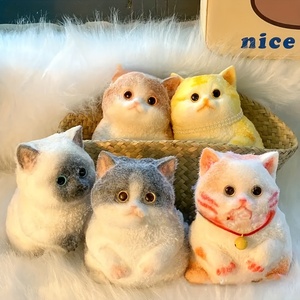 New Arrival Handmade Stress Relief Squeeze <b>Toys</b> Small Size <b>Pet</b> Cat Anxiety-reducing Squishy Novelties for Girls Gifts - Product Image 3