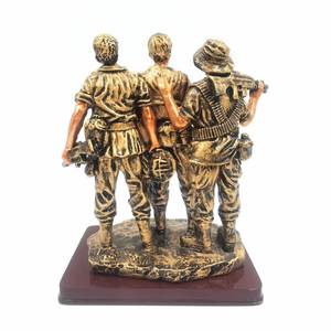 Customized Polyresin Gold Soccer Ball Trophy Cup Custom Award Football <b>Large</b> Gold Resin Trophy for Sale - Product Image 5