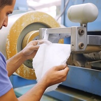 Serviettes en papier industrielles et commerciales de qualité supérieure, rouleaux bleus, recyclées, en bambou vierge, 2 plis, rouleaux de serviettes en papier bleues pour les mains