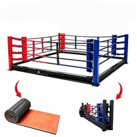 Ring de boxe pliable de qualité supérieure avec cadre galvanisé, commande en gros, prix d'usine
