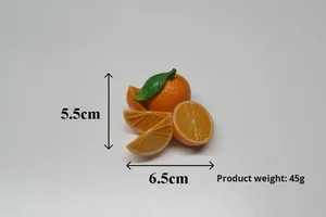 Wholesale New Creative Modern Design Eco-friendly Synthetic Resin Oversized Realistic Fruit Fridge Magnets Cute Cartoon <b>Magnetic</b> - Product Image 6