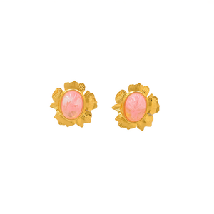 Pendientes de Moda con Baño de Oro PVD, Acero Inoxidable 316L, Sostenibles y Resistentes - Product Image 2