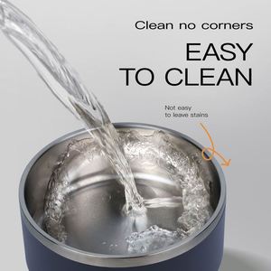 Venta Directa de Fábrica, Botella de Agua Aislada de Acero Inoxidable para Mascotas, 3 en 1, Comedero para Perros con Tazón de Agua y Comida para Viajes al Aire Libre - Product Image 2