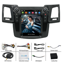 Lecteur GPS Android CarPlay pour voiture, autoradio vidéo avec écran tactile IPS de 9,7 pouces pour TOYOTA Fortuner Hilux 2005-2014 AUTO A/C
