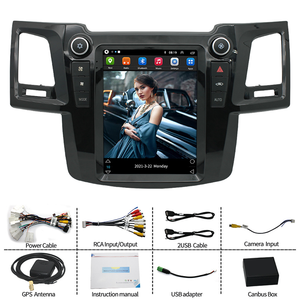 Player de GPS para Carro CarPlay Android, Estéreo de Carro com Tela <span class=keywords><strong>Touch</strong></span> IPS de 9,7 Polegadas, Rádio para <span class=keywords><strong>TOYOTA</strong></span> Fortuner <span class=keywords><strong>Hilux</strong></span> 2005-2014 AUTO A/C - Product Image 3