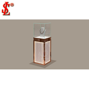 Kiosque à bijoux centre commercial de luxe comptoir en verre plaqué or personnalisé bijouterie vitrine 1688 achats en ligne bijoux ensembles - Product Image 4