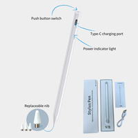 Lápiz Óptico Universal con Botón de Presión para Apple iPad, Compatible con Pantallas Táctiles iOS y Android