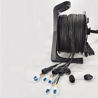 Enrouleur de Câble Tactique Portable pour Cordon de Brassage Fibre Optique 100m/300m/500m/1000m – Bobine Étanche pour Équipement Optique