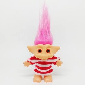 Pelo colorido Ugly Troll Doll Miembros de la familia 80s Magic 10cm Falda alta Ropa Suéteres Papá Mamá Bebé Niño Niña <span class=keywords><strong>Dam</strong></span> Juguete para regalo - Product Image 6