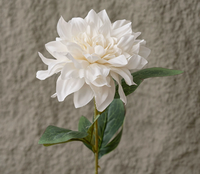 Fleurs artificielles en soie, mélange de dahlias et de roses, style européen fait main, décoration murale pour la Saint-Valentin