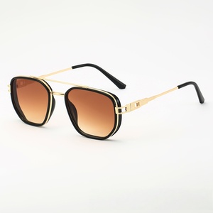 Gafas de Sol de diseñador <span class=keywords><strong>Partagas</strong></span> para hombre, marco cuadrado de Metal a la moda con doble puente, protección UV400, lentes polarizadas - Product Image 2